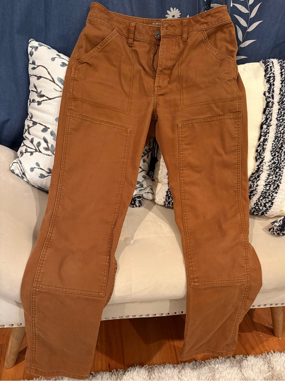 Women’s REI Workwear Utility Pants in Rust Brown - Picture 1 of 2